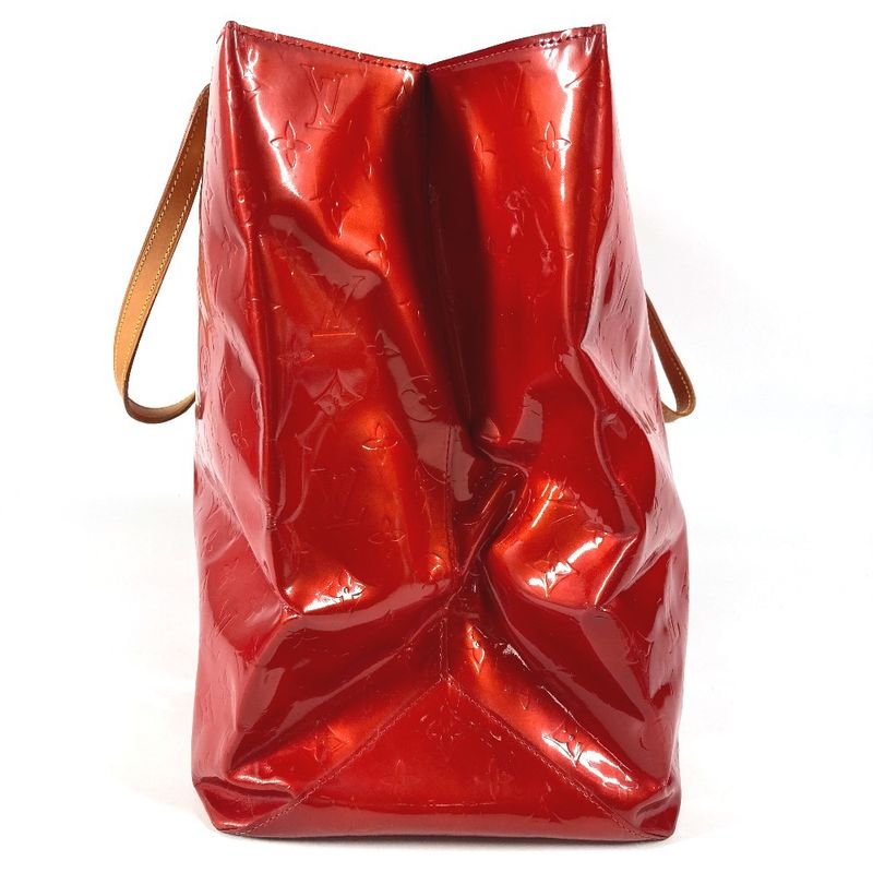 Louis Vuitton Shoulder Bag Lead GM Monogram Vernis Canvas Red