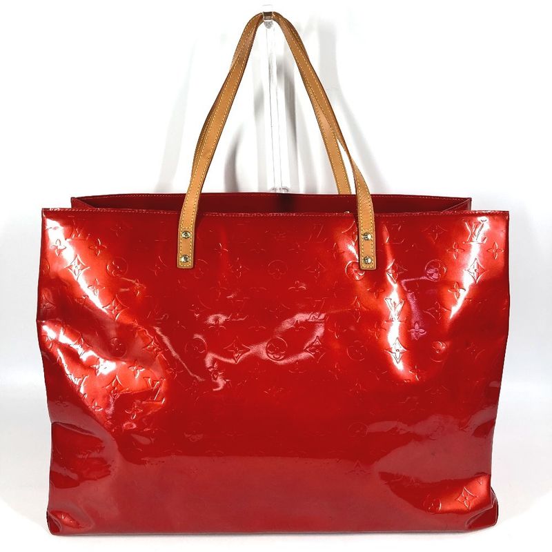 Louis Vuitton Shoulder Bag Lead GM Monogram Vernis Canvas Red