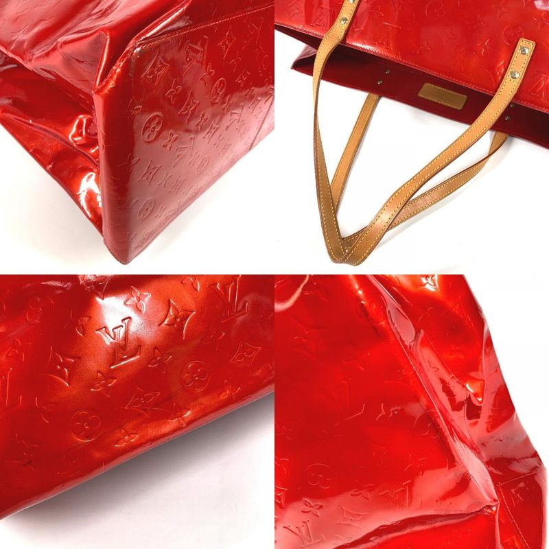 Louis Vuitton Shoulder Bag Lead GM Monogram Vernis Canvas Red