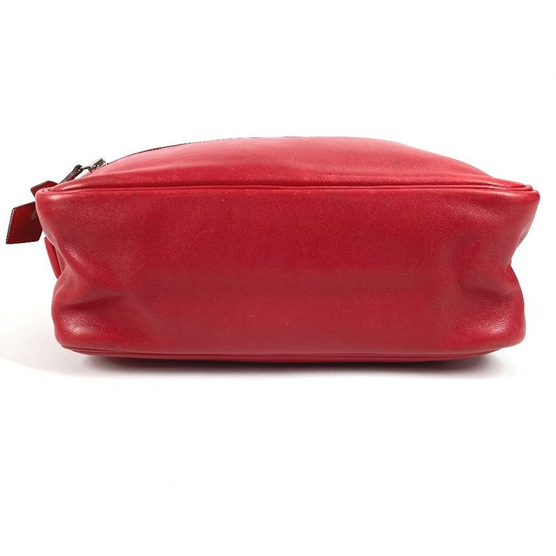 Hermes Shoulder Bag Van Quatre PM Leather Red