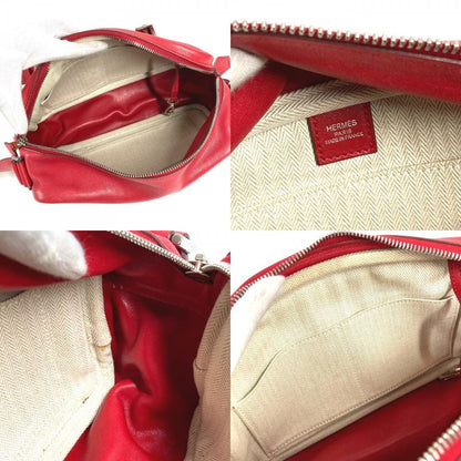Hermes Shoulder Bag Van Quatre PM Leather Red