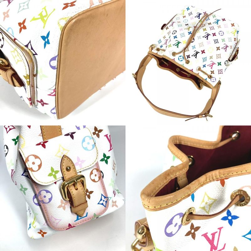 Louis Vuitton Shoulder Bag Petit Noe Monogram Multicolor Canvas Bronze