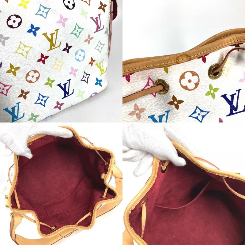 Louis Vuitton Shoulder Bag Petit Noe Monogram Multicolor Canvas Bronze
