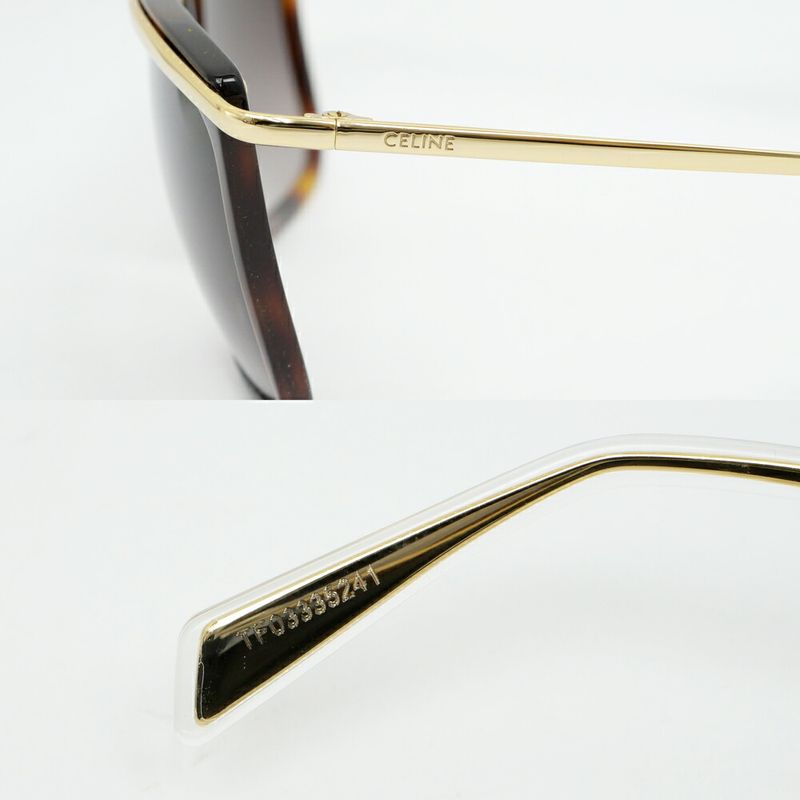 Celine Sunglasses Brown Gold Eyewear