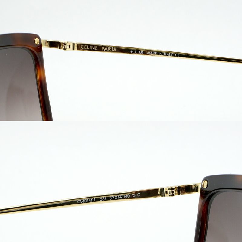 Celine Sunglasses Brown Gold Eyewear