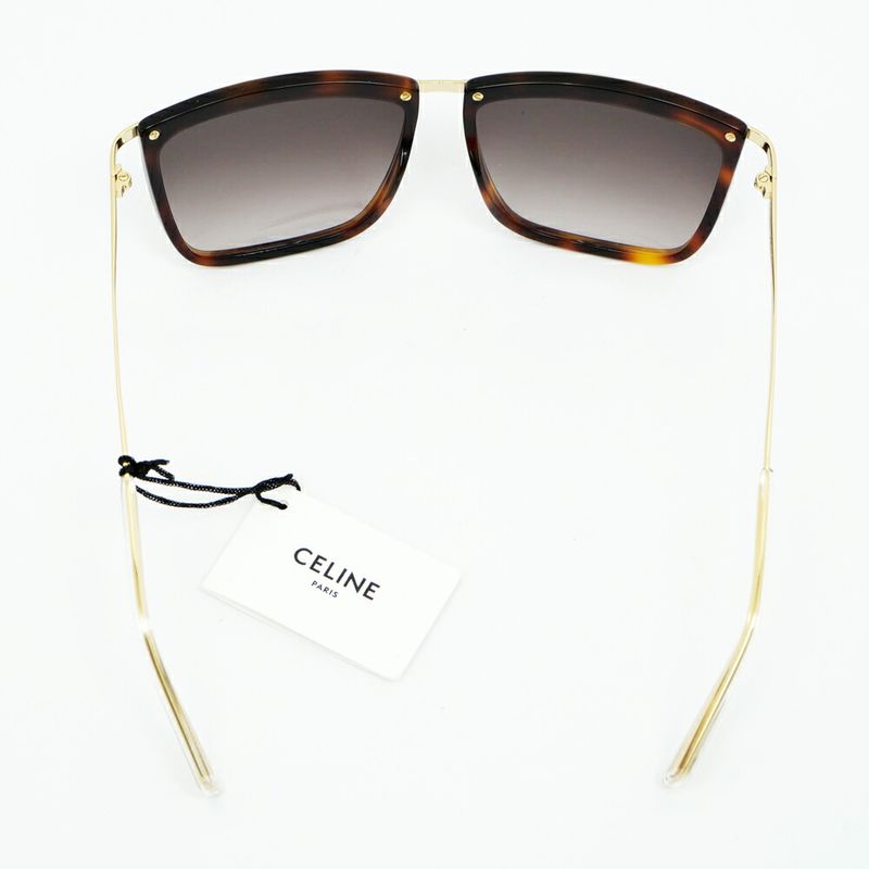 Celine Sunglasses Brown Gold Eyewear