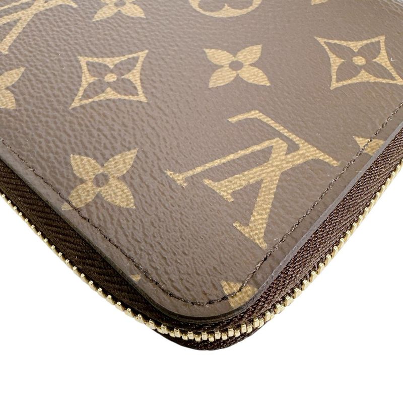 Louis Vuitton Monogram Zippy Long Wallet Zip Around