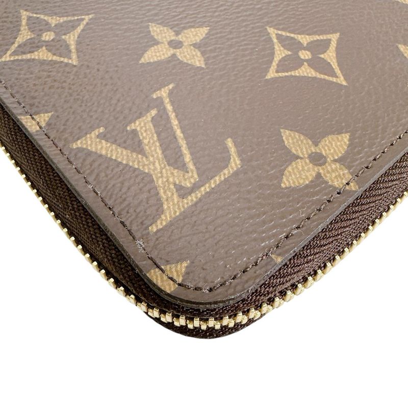 Louis Vuitton Monogram Zippy Long Wallet Zip Around