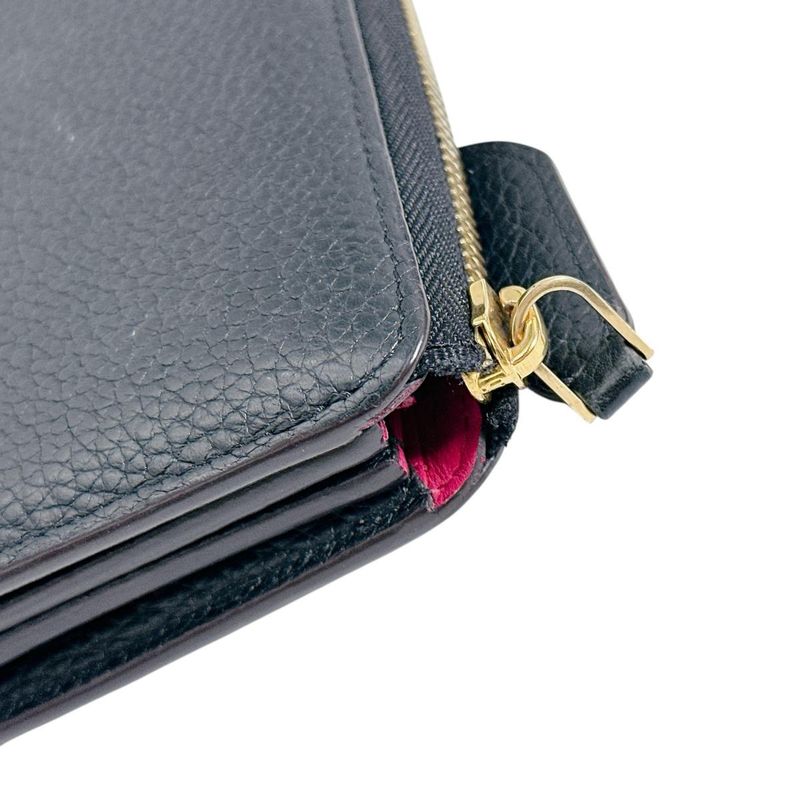 Louis Vuitton Taurillon Portefeuille Comet L-shaped Zipper Long Wallet