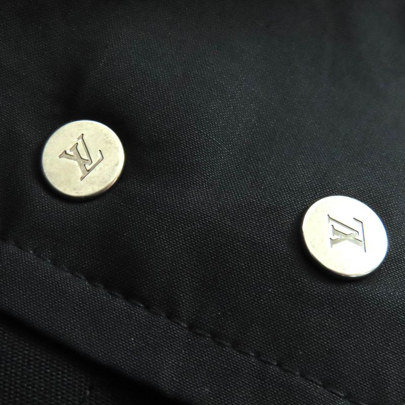 Louis Vuitton Leather Strap Wool Tuxedo Cigarette Pants Slacks