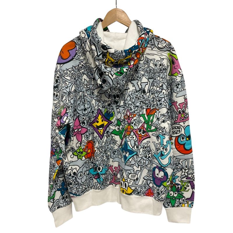 Louis Vuitton Pullover Brushed Lining Monogram Comics Hoodie Multicolor