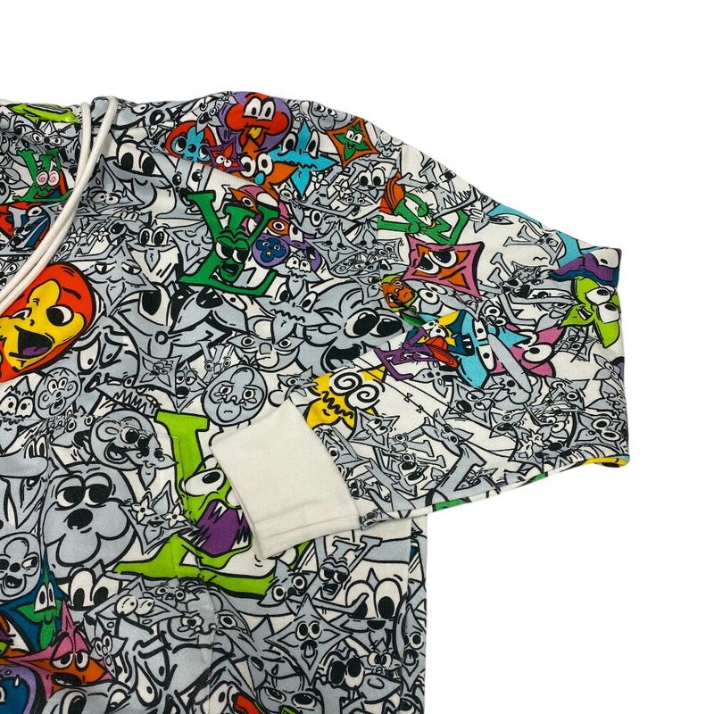 Louis Vuitton Pullover Brushed Lining Monogram Comics Hoodie Multicolor