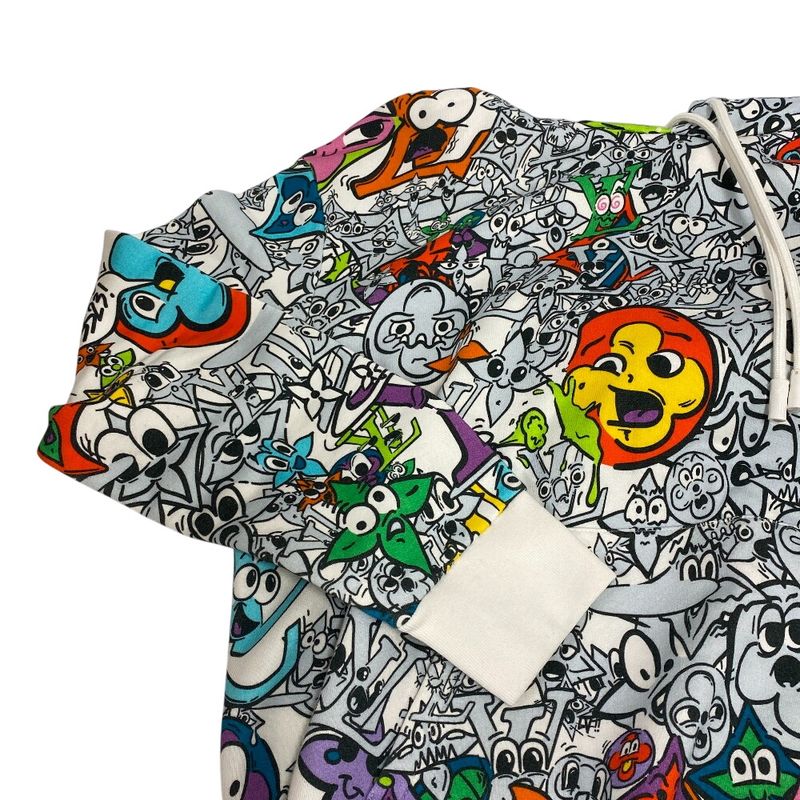 Louis Vuitton Pullover Brushed Lining Monogram Comics Hoodie Multicolor