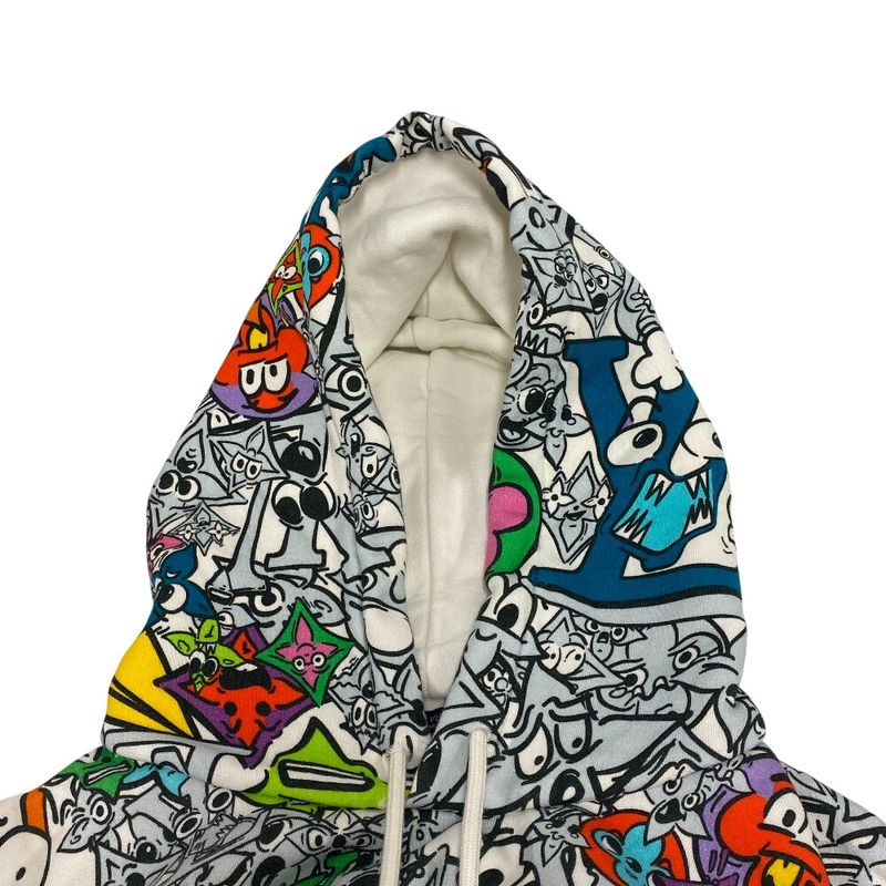 Louis Vuitton Pullover Brushed Lining Monogram Comics Hoodie Multicolor