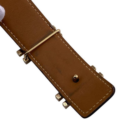Hermes Au Carre Belt Red