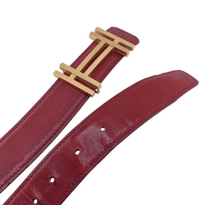 Hermes Au Carre Belt Red