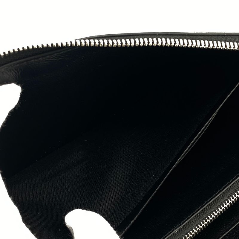 Balenciaga Round Zip Wallet Everyday Long Black