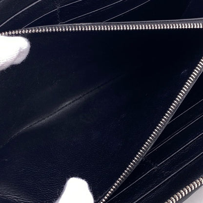 Balenciaga Round Zip Wallet Everyday Long Black
