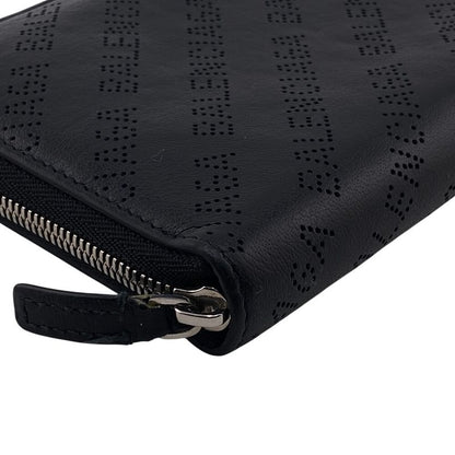 Balenciaga Round Zip Wallet Everyday Long Black