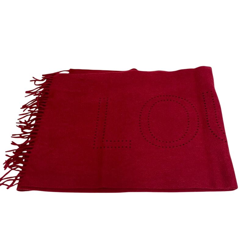 Louis Vuitton LV Perfo Muffler Red Scarf
