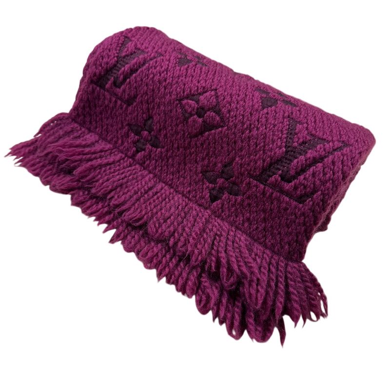 Louis Vuitton Scarf Wool Purple