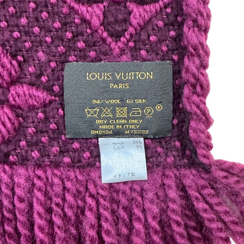 Louis Vuitton Scarf Wool Purple