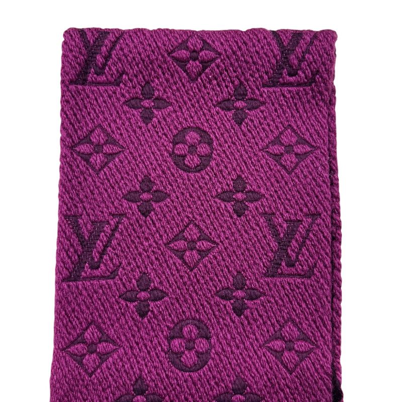 Louis Vuitton Scarf Wool Purple