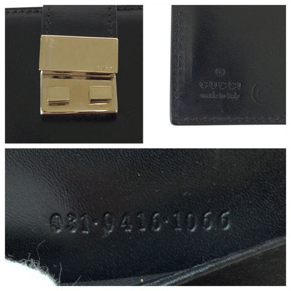 Gucci Black Silver Leather 031 Notebook Cover