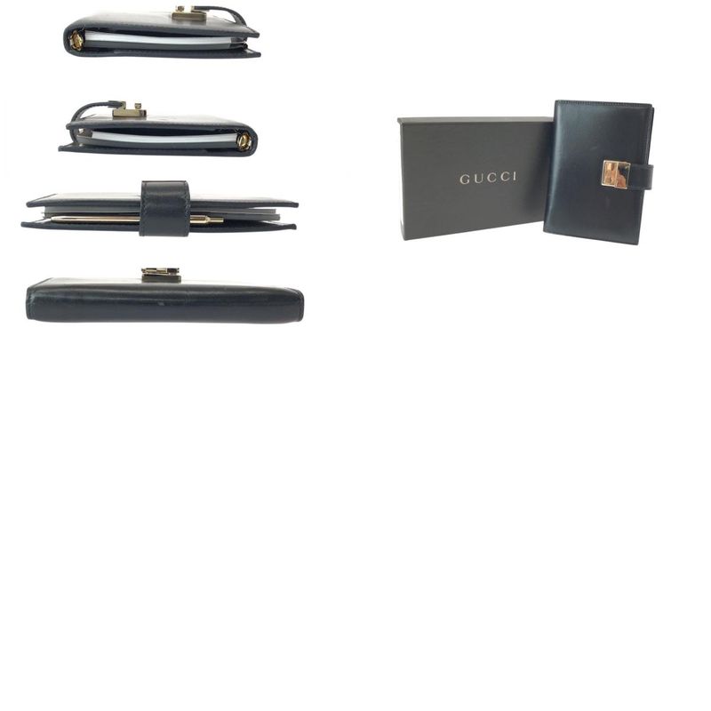 Gucci Black Silver Leather 031 Notebook Cover