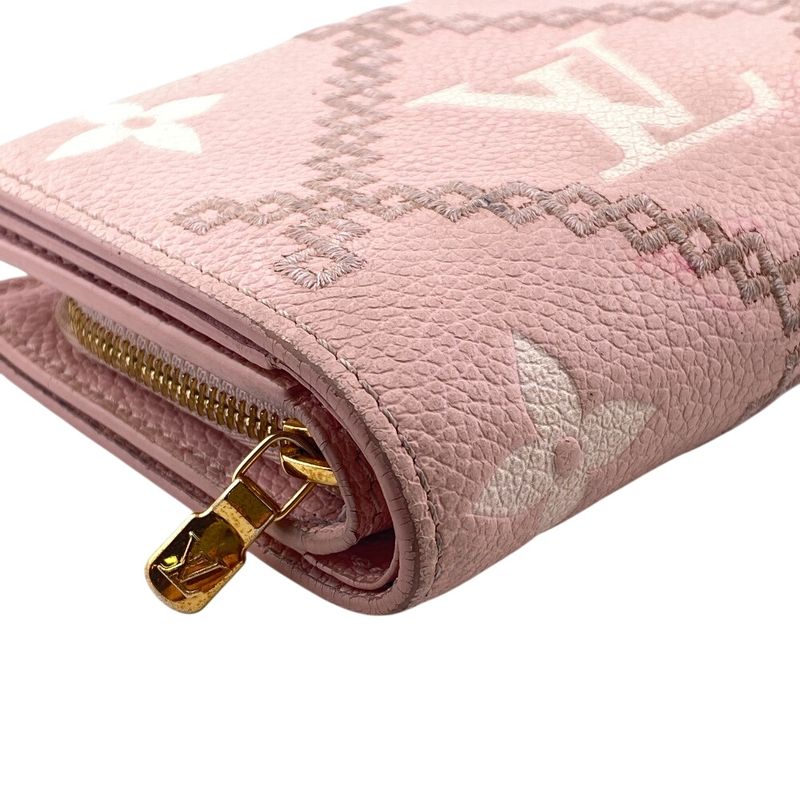 Louis Vuitton Compact Wallet Portefeuille Bifold Pink