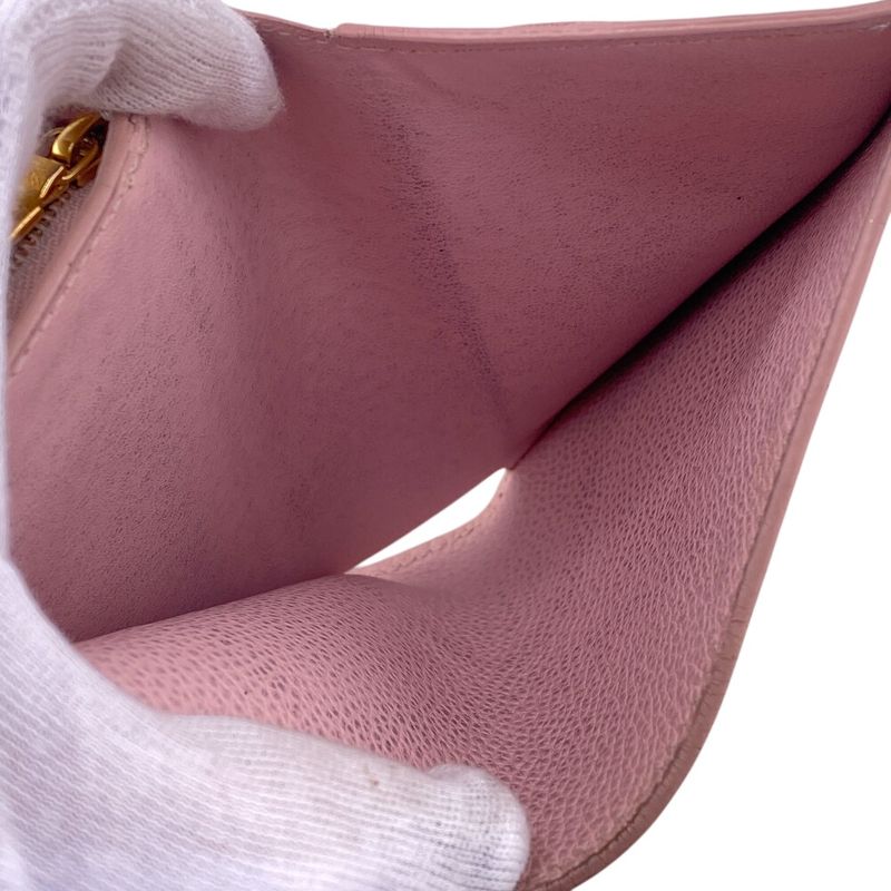 Louis Vuitton Compact Wallet Portefeuille Bifold Pink