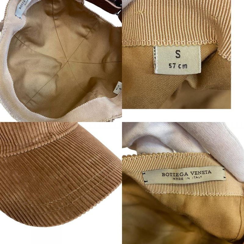 Bottega Veneta Corduroy Cap Beige