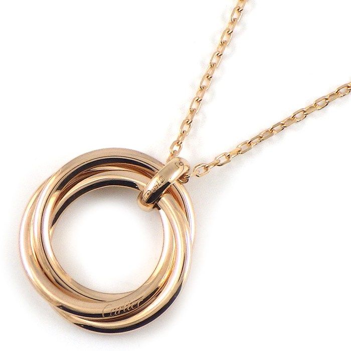 Cartier Necklace Trinity Christmas Limited Model Triple Circle 5 Points