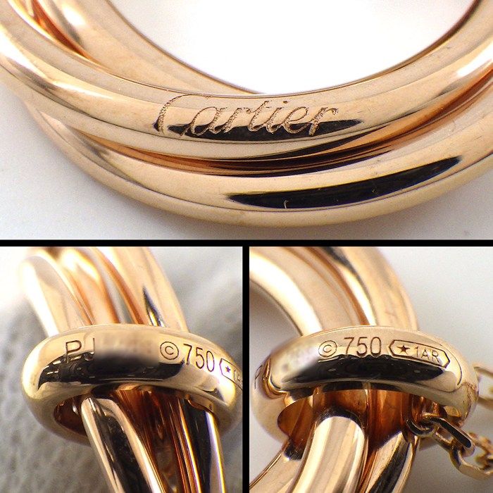 Cartier Necklace Trinity Christmas Limited Model Triple Circle 5 Points