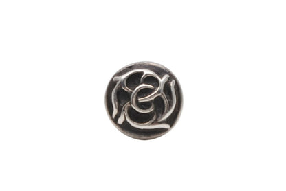 Chrome Hearts Floral Stud Earrings 925 Sterling Silver