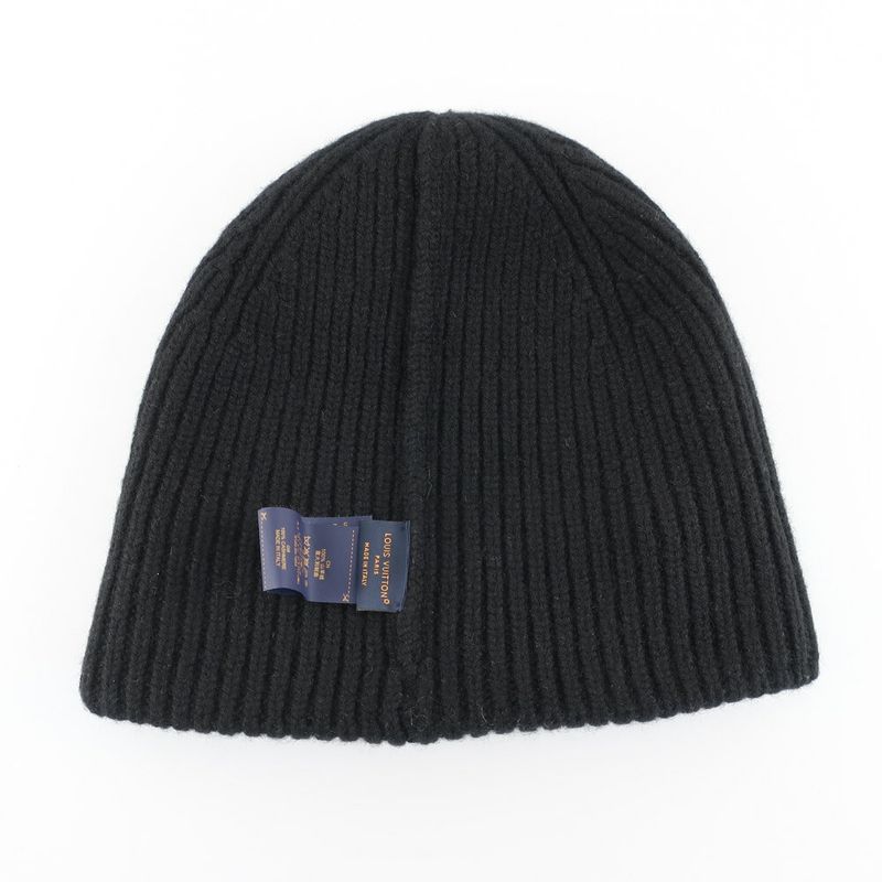 Louis Vuitton Beanie LV Spark Knit Cap Cashmere Noir Black