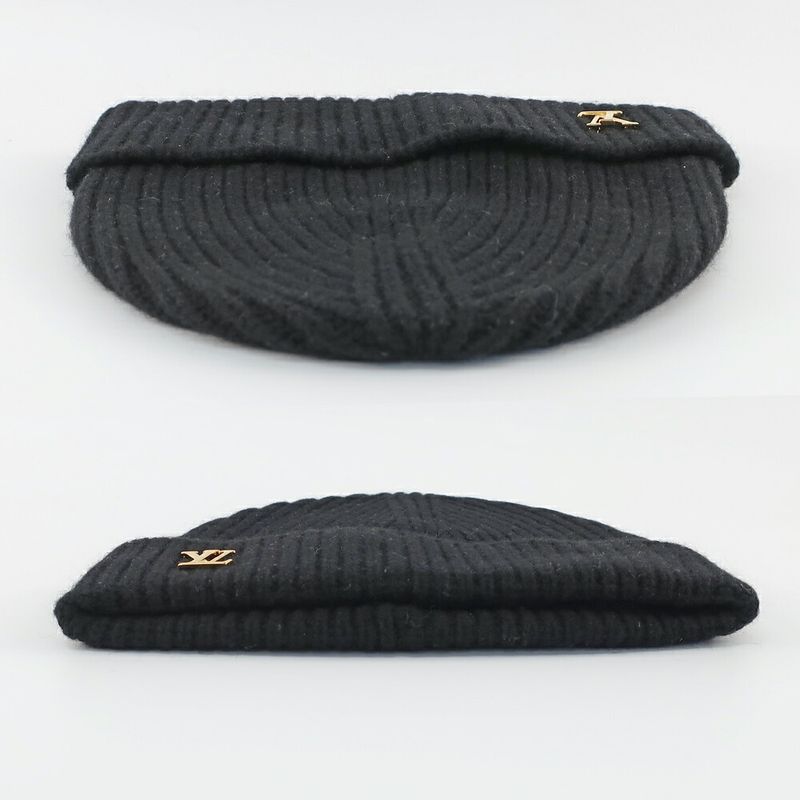 Louis Vuitton Beanie LV Spark Knit Cap Cashmere Noir Black