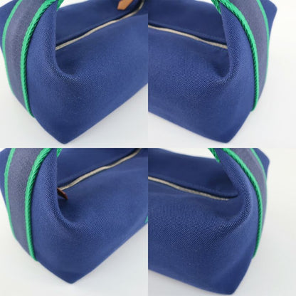 Hermes Brid-a-brac PM Blue Silver Handbag Pouch