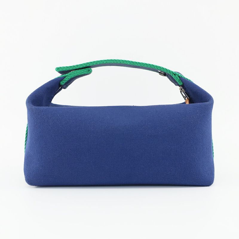 Hermes Brid-a-brac PM Blue Silver Handbag Pouch