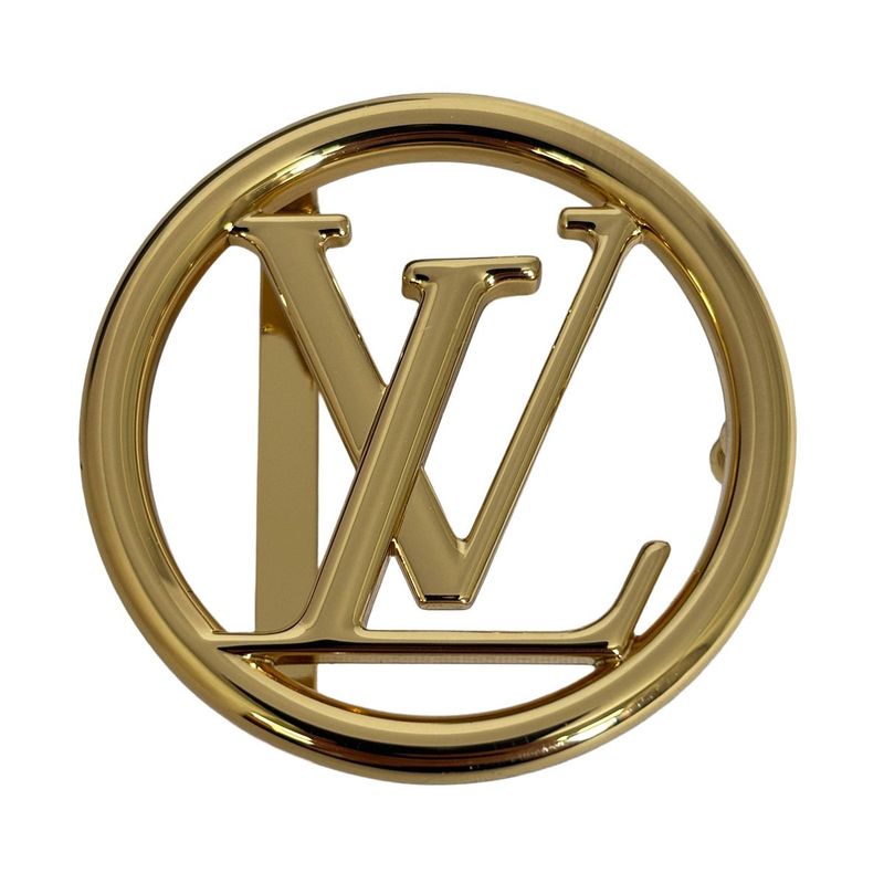 Louis Vuitton Monogram Belt LV Circle Reversible 30 75 Waist Epi LV Gold Width