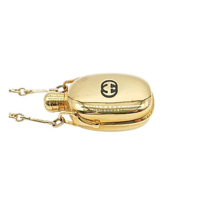 Gucci Perfume Bottle Pendant Necklace Gold