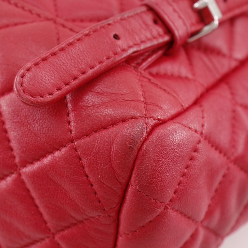 Chanel Quilted Lambskin Red Backpack