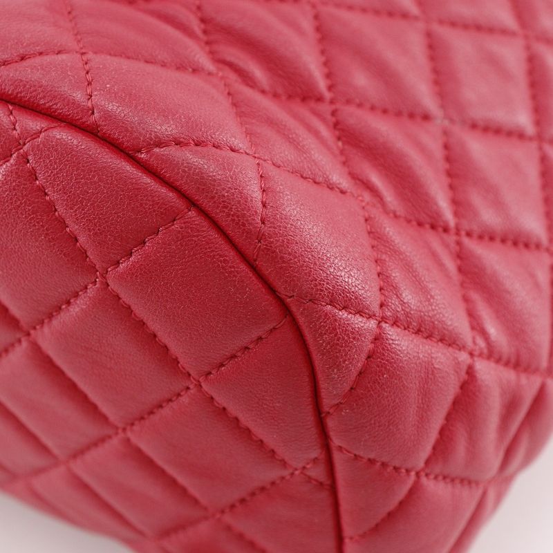 Chanel Quilted Lambskin Red Backpack