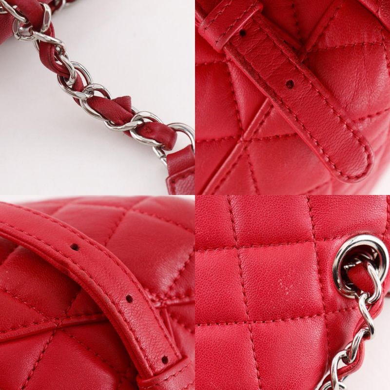 Chanel Quilted Lambskin Red Backpack