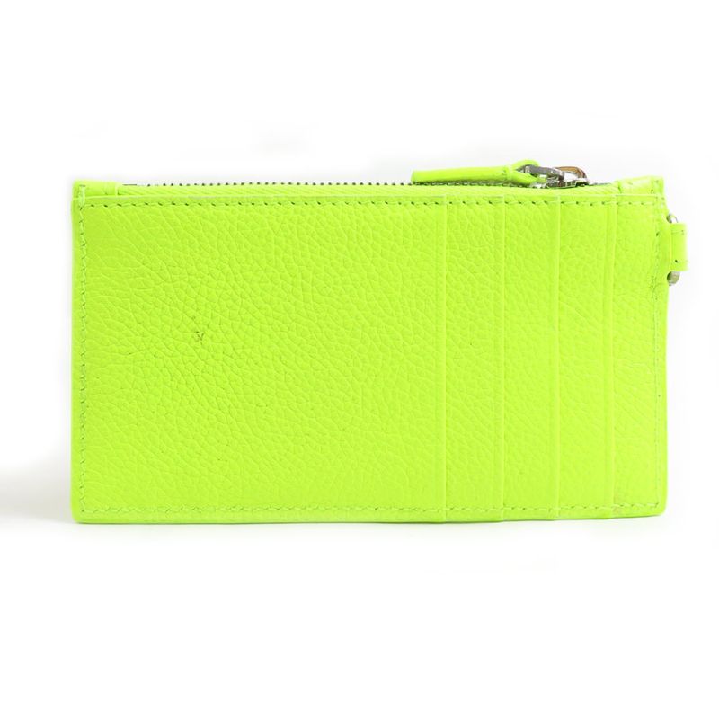 Balenciaga Coin Case Leather Yellow
