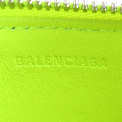 Balenciaga Coin Case Leather Yellow