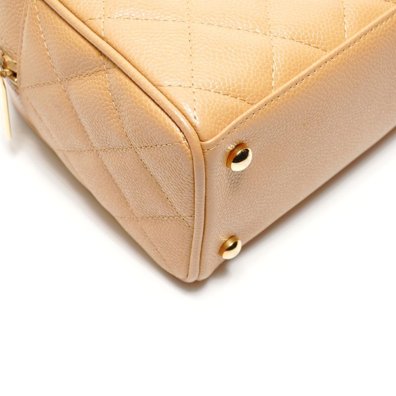 Chanel Handbag CC Logo Caviar Leather Mini