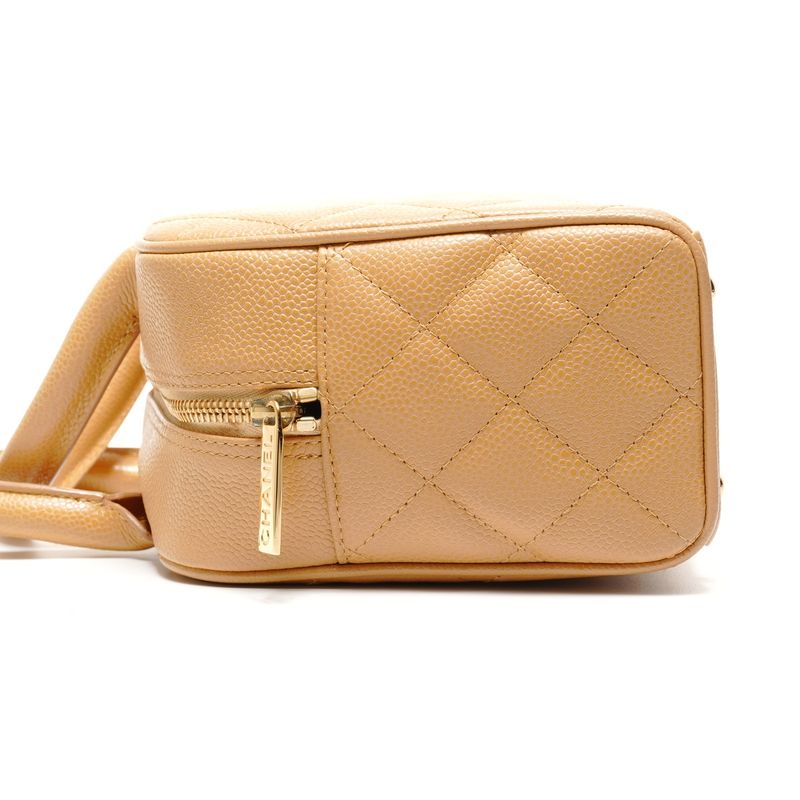 Chanel Handbag CC Logo Caviar Leather Mini