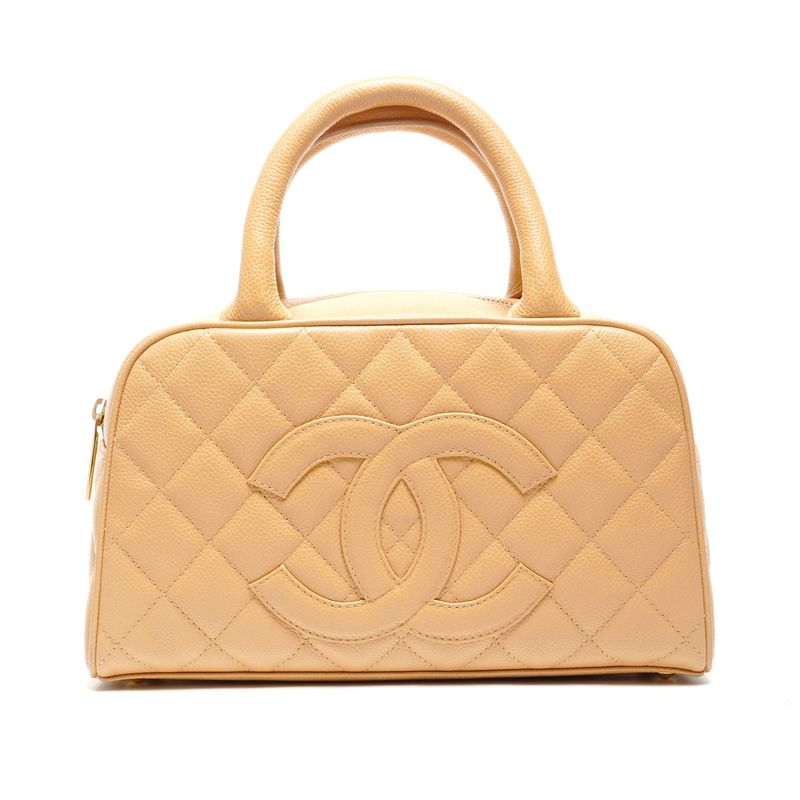 Chanel Handbag CC Logo Caviar Leather Mini