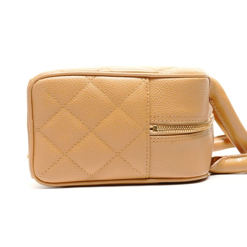 Chanel Handbag CC Logo Caviar Leather Mini